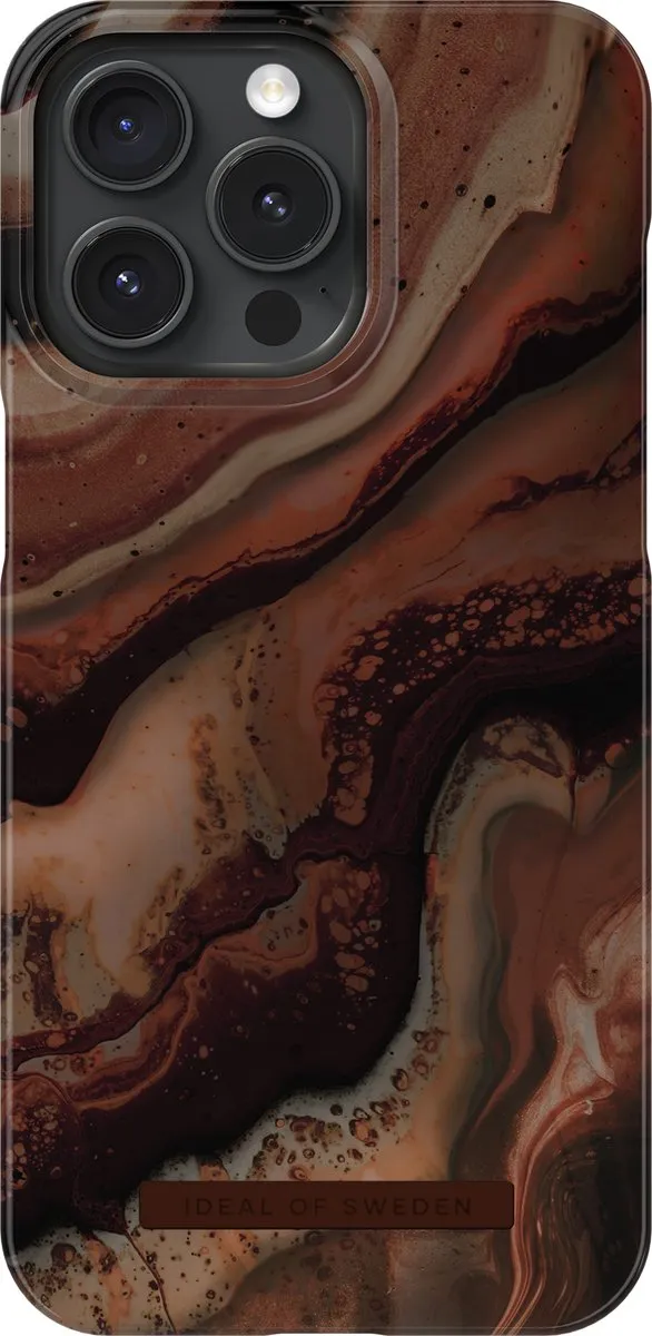 iDeal of Sweden iPhone 15 Pro Max Fashion Case Dark Amber Marble IDFC-I2367P-488 - afbeelding 3 van 5
