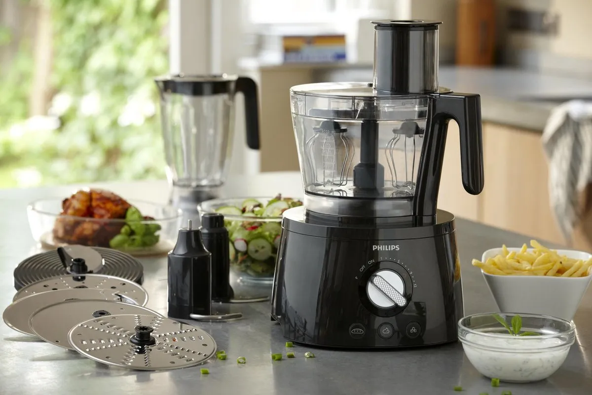 Philips Avance HR7776 Foodprocessor 1000W - Zwart