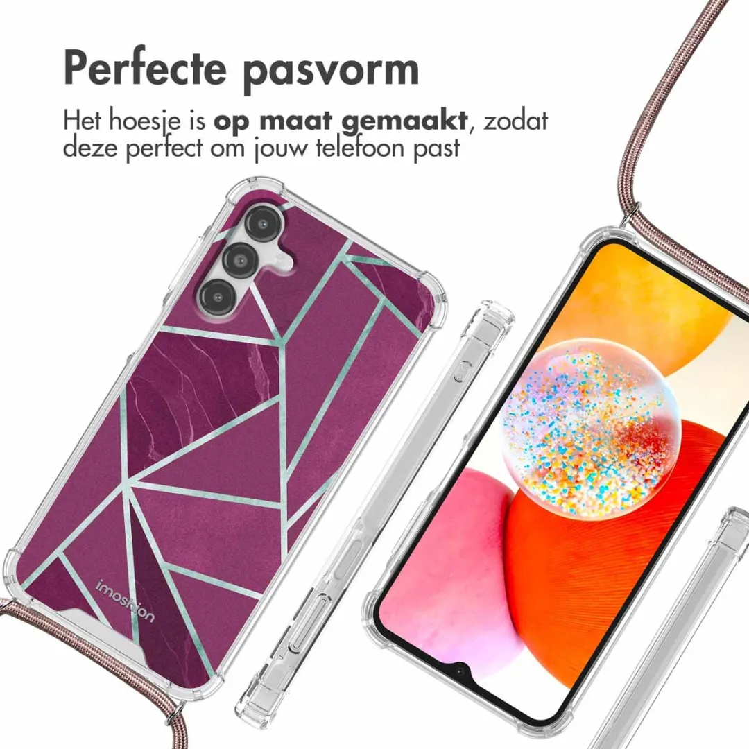 Imoshion Hoesje Samsung Galaxy A14 - Bordeaux Graphic