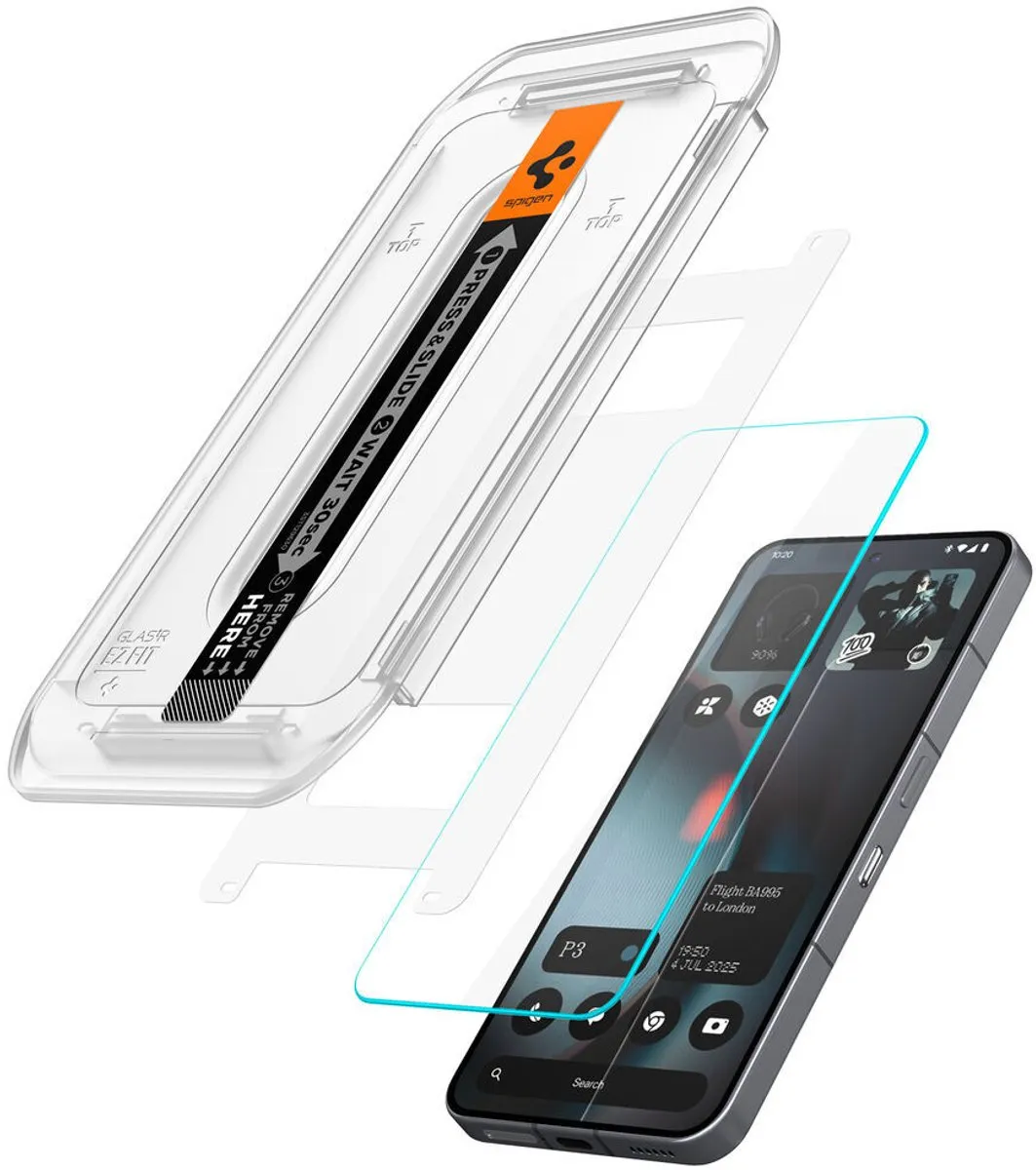 Spigen Glas.tr Ez Fit For Nothing Telefoon 3 - 2 Stuks