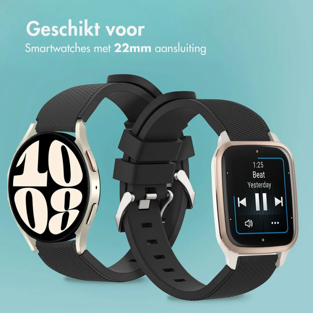 Imoshion Flexibel Siliconen Bandje 22mm - Zwart