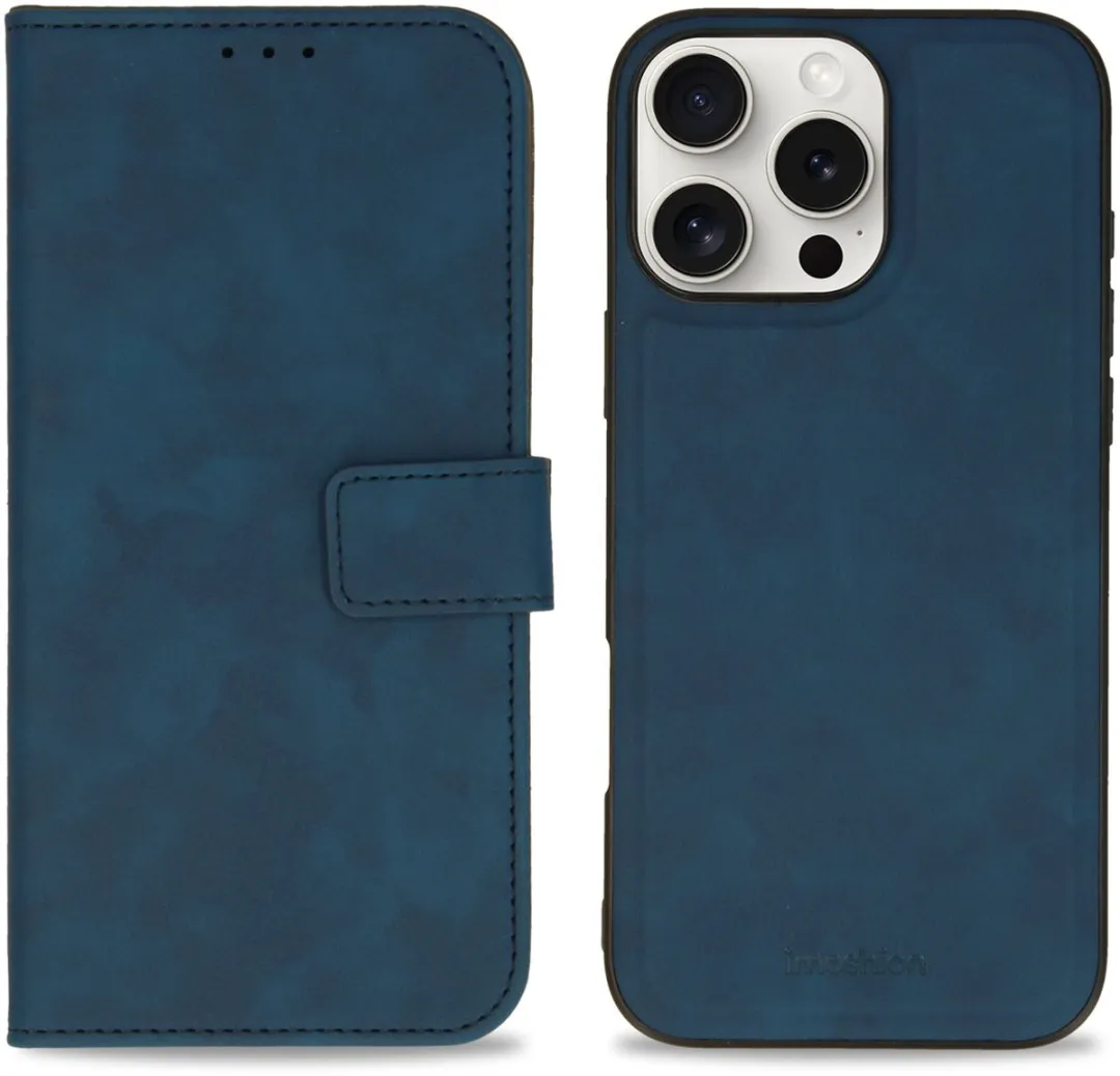 Imoshion Hoesje iPhone 16 Pro Max 2-in-1 Bookcase - Blauw