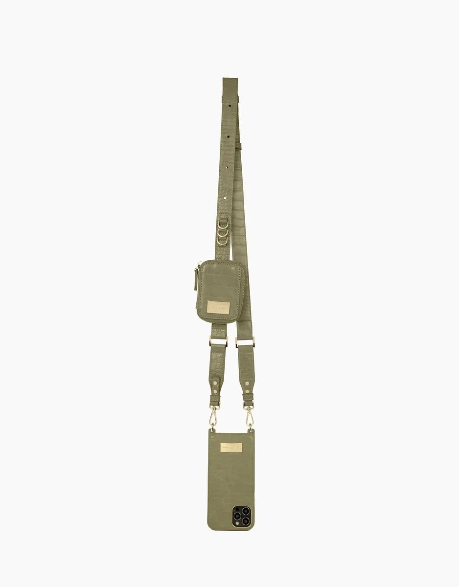 iDeal of Sweden iPhone 12 Pro Max Hoesje Sage Croco - IDNCSS22-I2067-210 - afbeelding 2 van 6