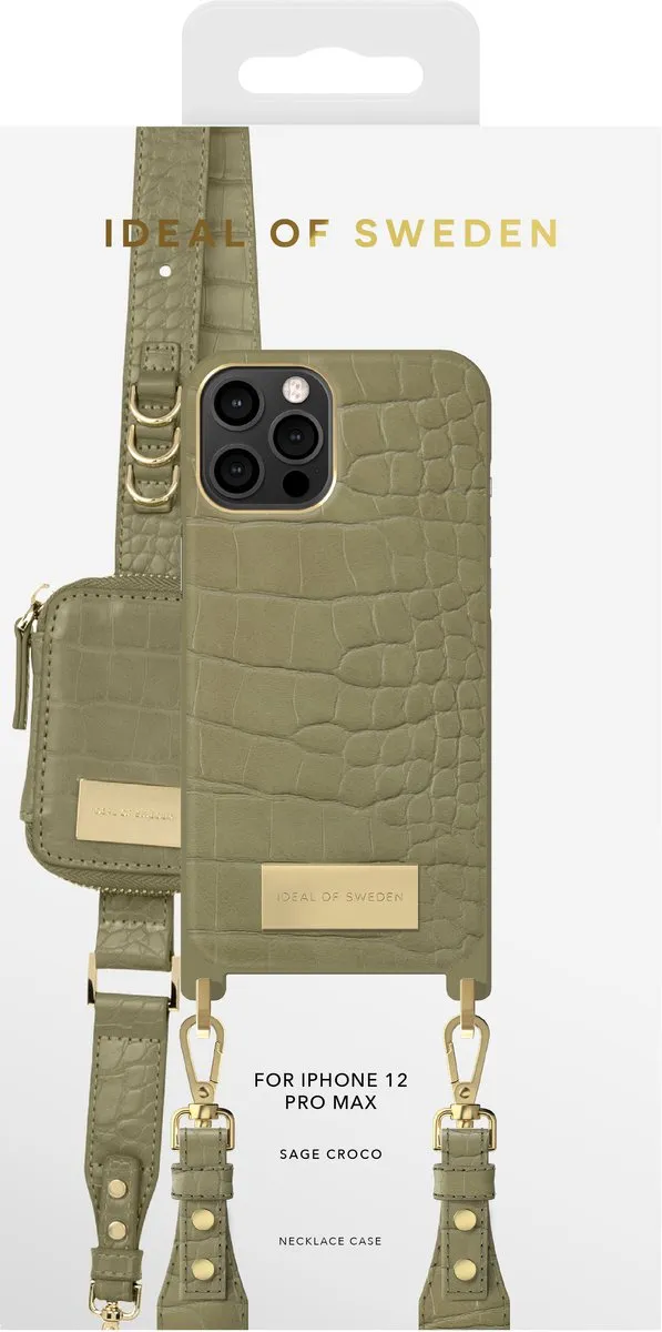iDeal of Sweden iPhone 12 Pro Max Hoesje Sage Croco
