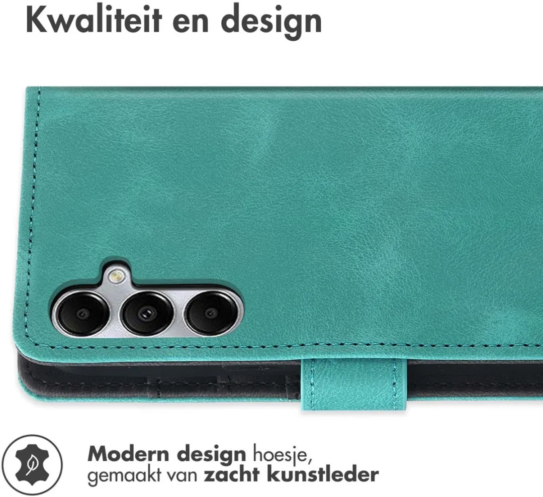 Imoshion Bookcase Hoesje Samsung Galaxy A55 - 3 Pasjes - Turquoise