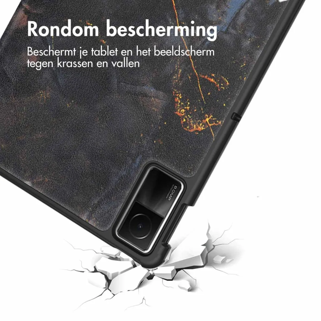 Imoshion Tablethoes Pr051 - Xiaomi Redmi Pad SE 11" - Trifold Black Marble