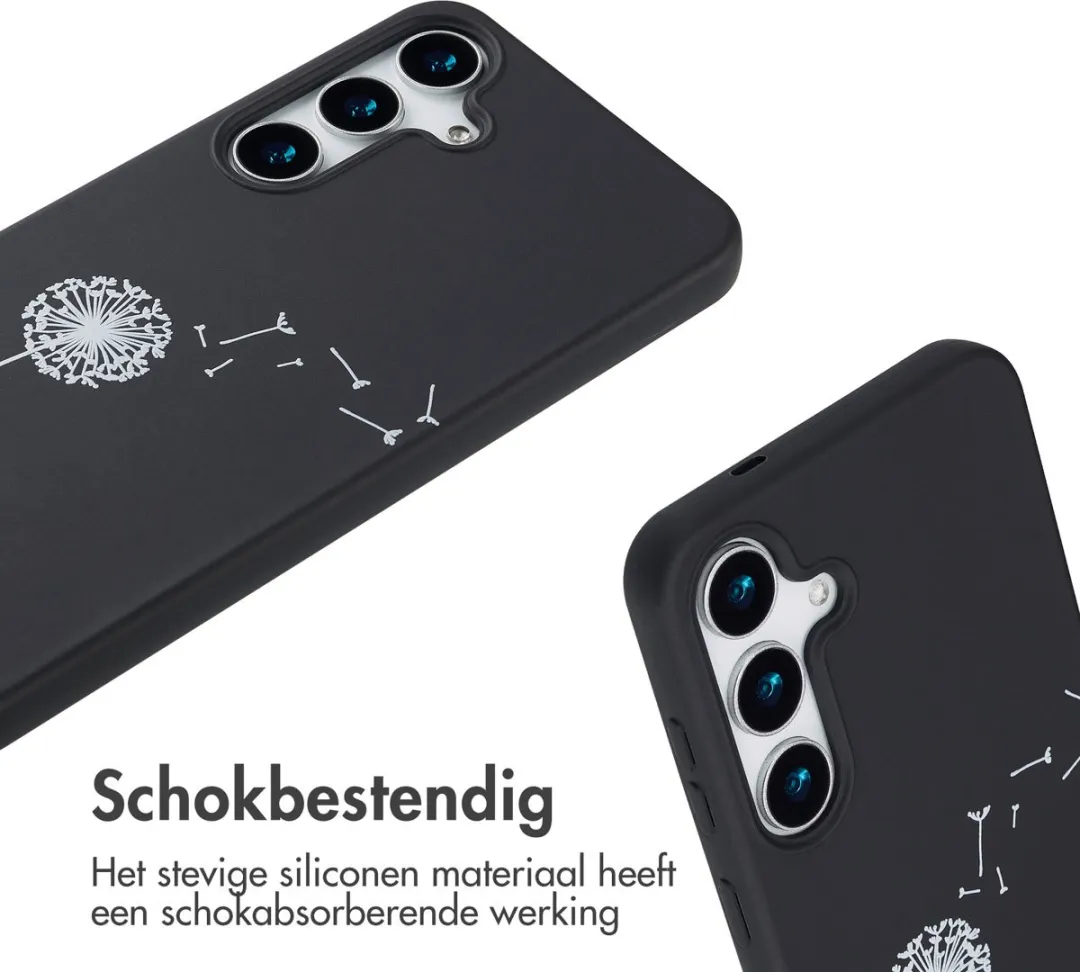 Imoshion Hoesje Samsung Galaxy S25 Plus - Siliconen - Dandelion Black