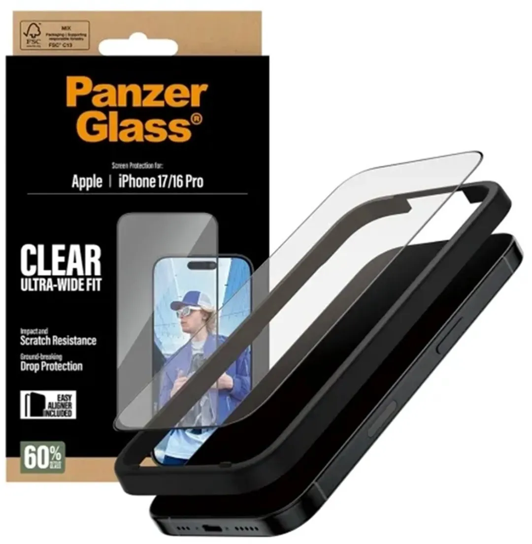 PanzerGlass Ultra-Wide Fit iPhone 17 Screenprotector - Case Friendly