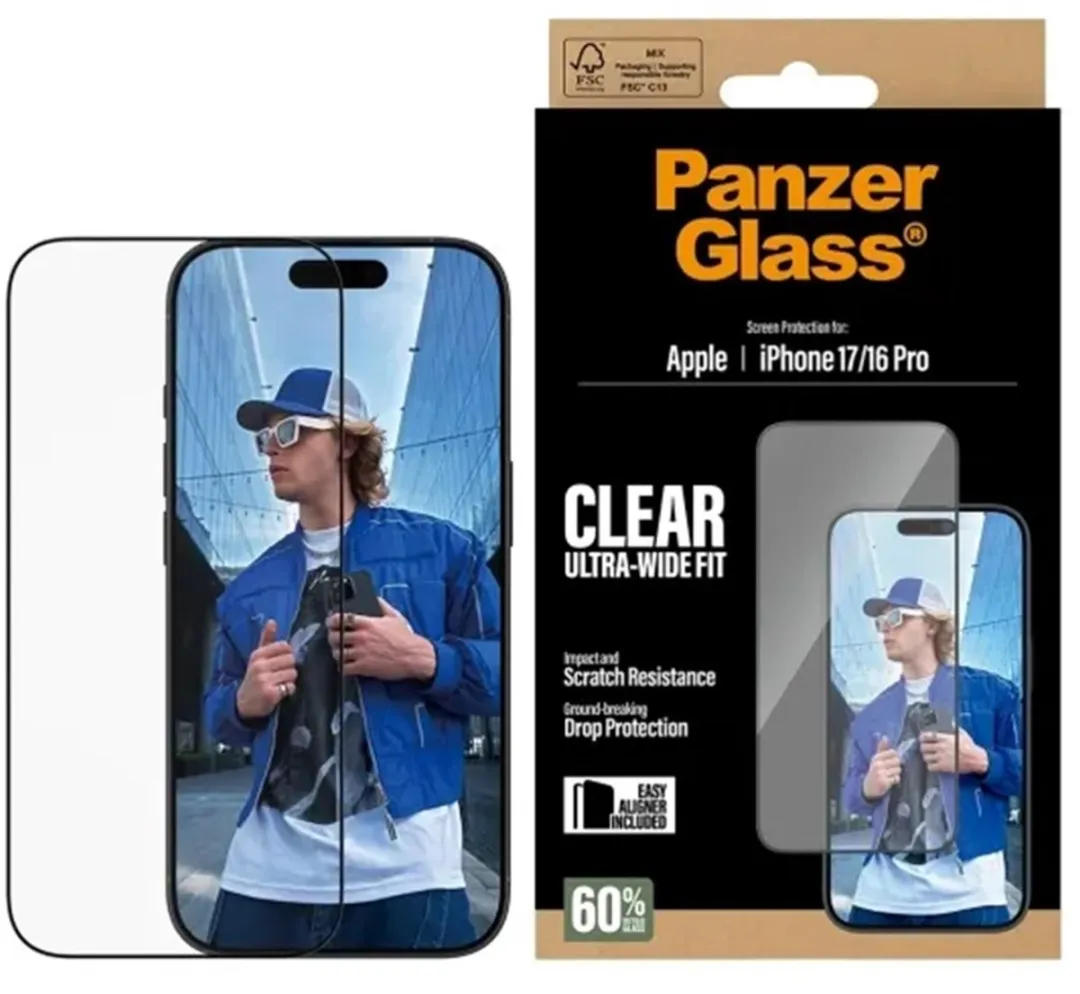 PanzerGlass Ultra-Wide Fit iPhone 17 Screenprotector