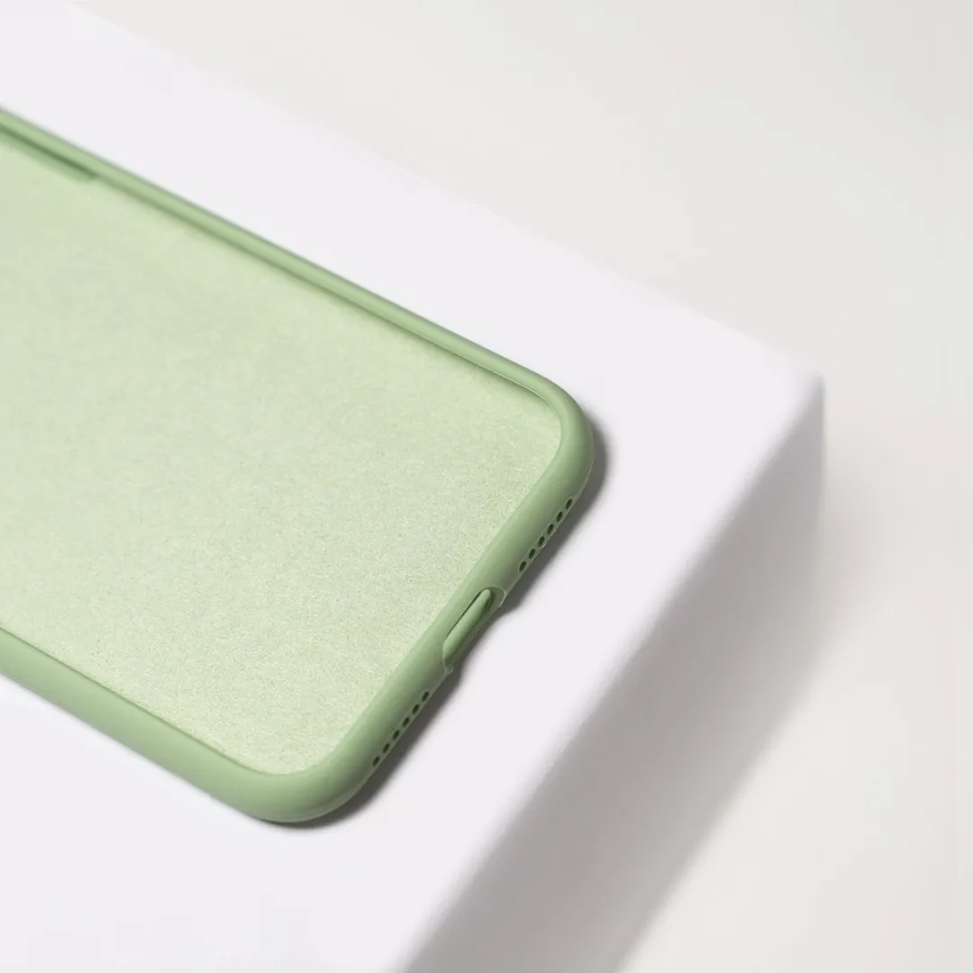 BMAX Siliconen Hoesje iPhone X/XS - Mintgroen - BMAX651321 - afbeelding 6 van 6