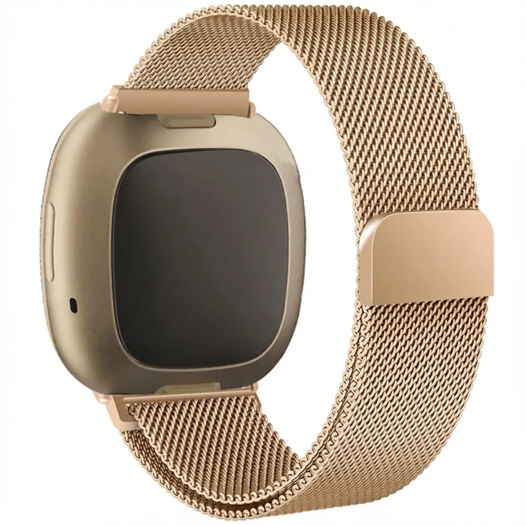 Imoshion Milanees Magnetisch Bandje - Fitbit Sense/Versa - Roségoud