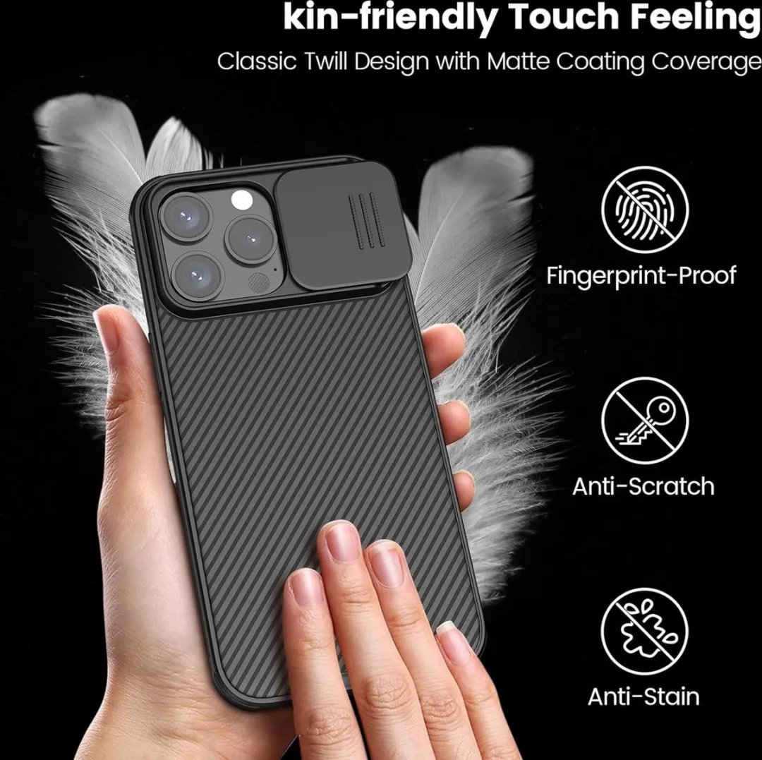 Nillkin Hoesje iPhone 15 Pro Max - Mat Zwart