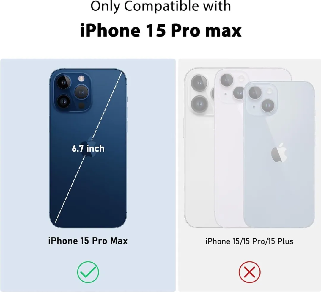 Nillkin Hoesje iPhone 15 Pro Max - Mat Zwart
