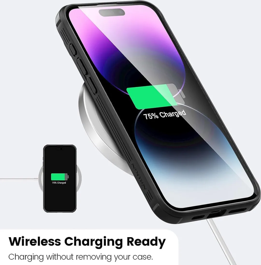 Nillkin Hoesje iPhone 15 Pro Max - Mat Zwart