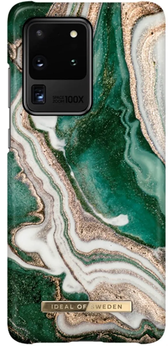 iDeal of Sweden Samsung Galaxy S20 Ultra Hoesje Golden Jade Marble