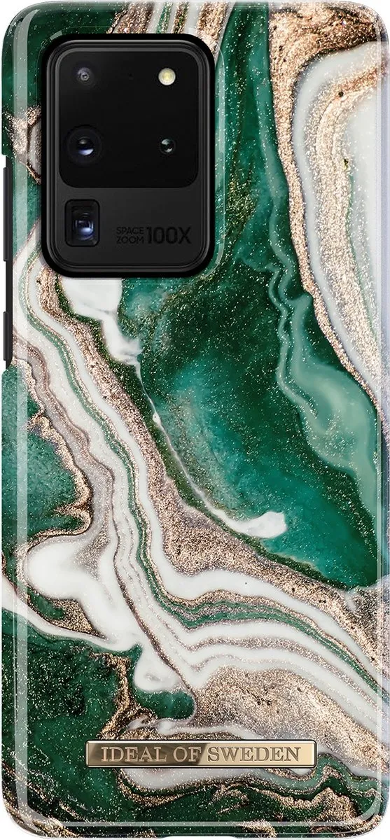 iDeal of Sweden Samsung Galaxy S20 Ultra Hoesje Golden Jade Marble