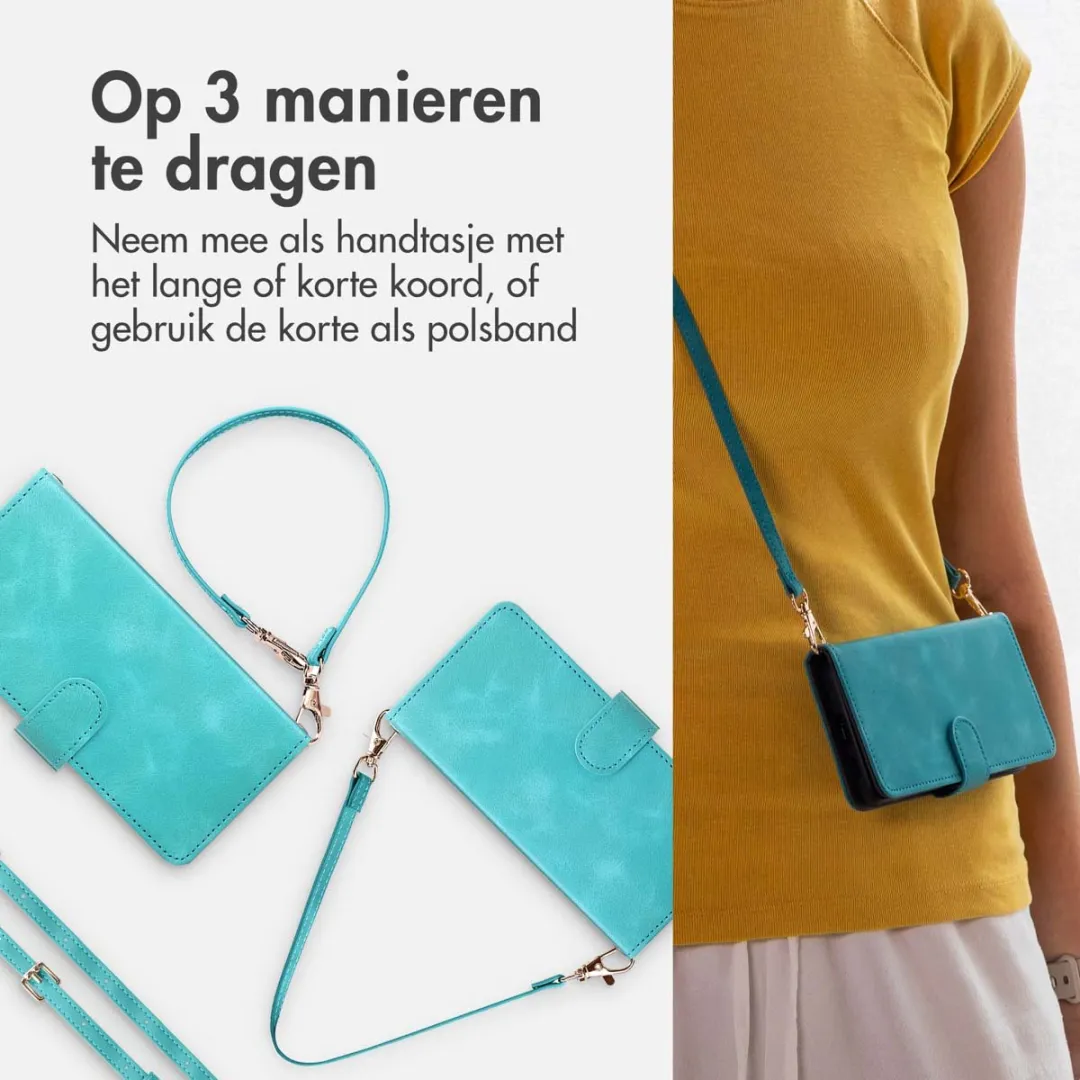 Imoshion Bookcase Hoesje Samsung Galaxy S22 - 3 Pasjes - Turquoise