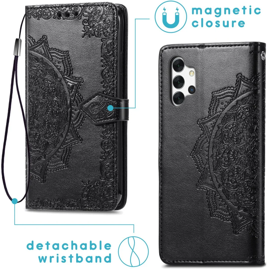 Imoshion Hoesje Samsung Galaxy A32 5G - 3 Pasjes - Zwart