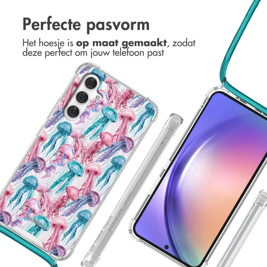 Imoshion Galaxy A54 Design Hoesje - Jellyfish Watercolor
