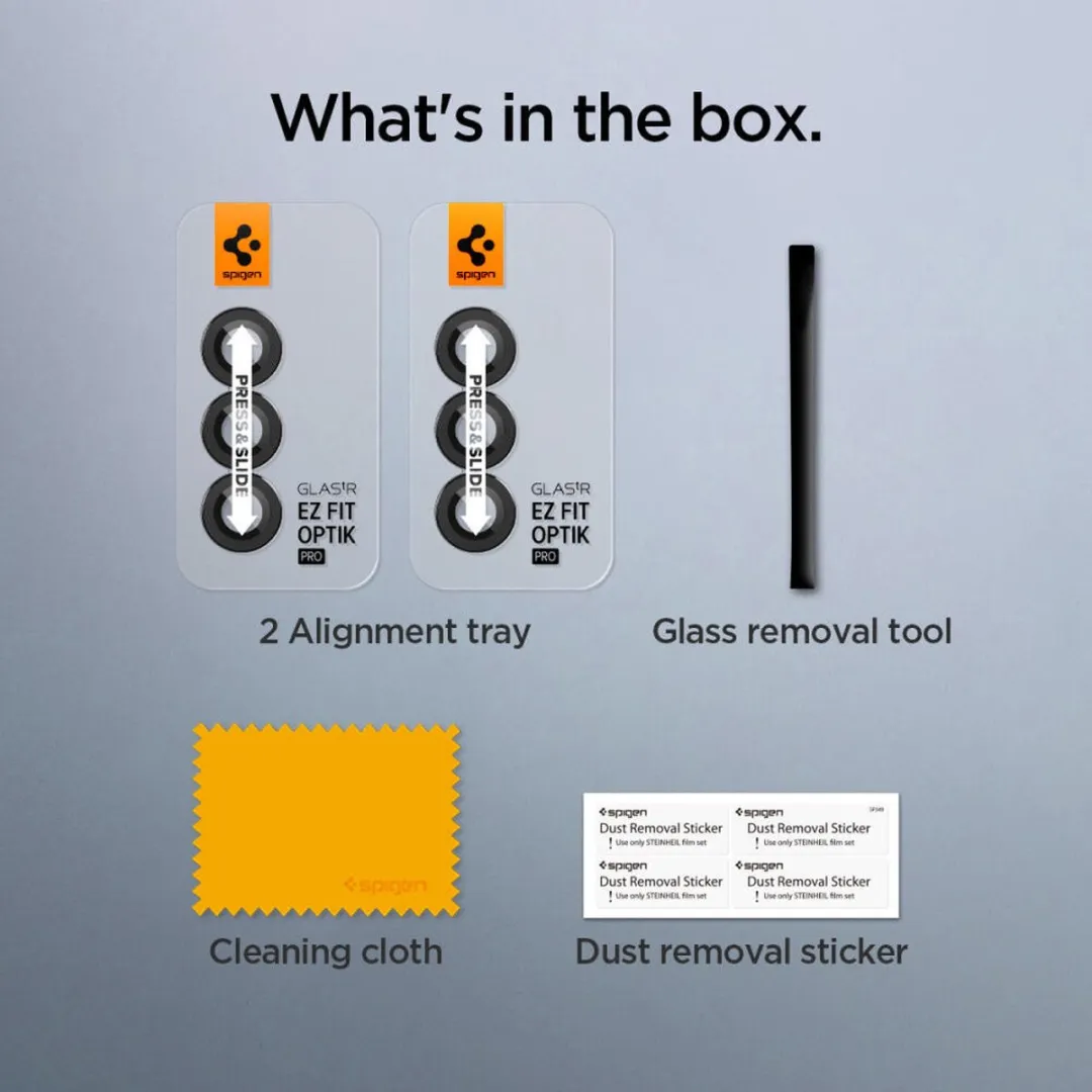 Spigen AGL07970 Camera Lens Protector - Zwart - 2 Stuks - afbeelding 6 van 6
