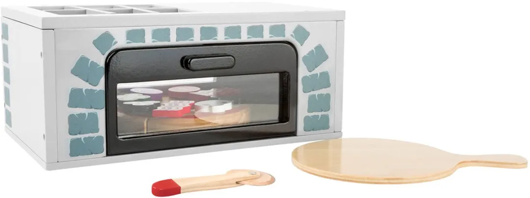 Small Foot Houten Speelgoed Pizza-oven Set - Grijs