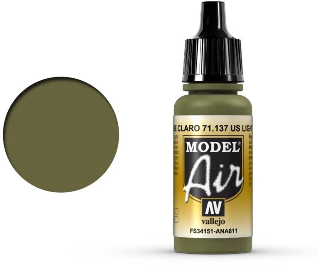 Vallejo Model Air US Light Green Acrylverf 17ml