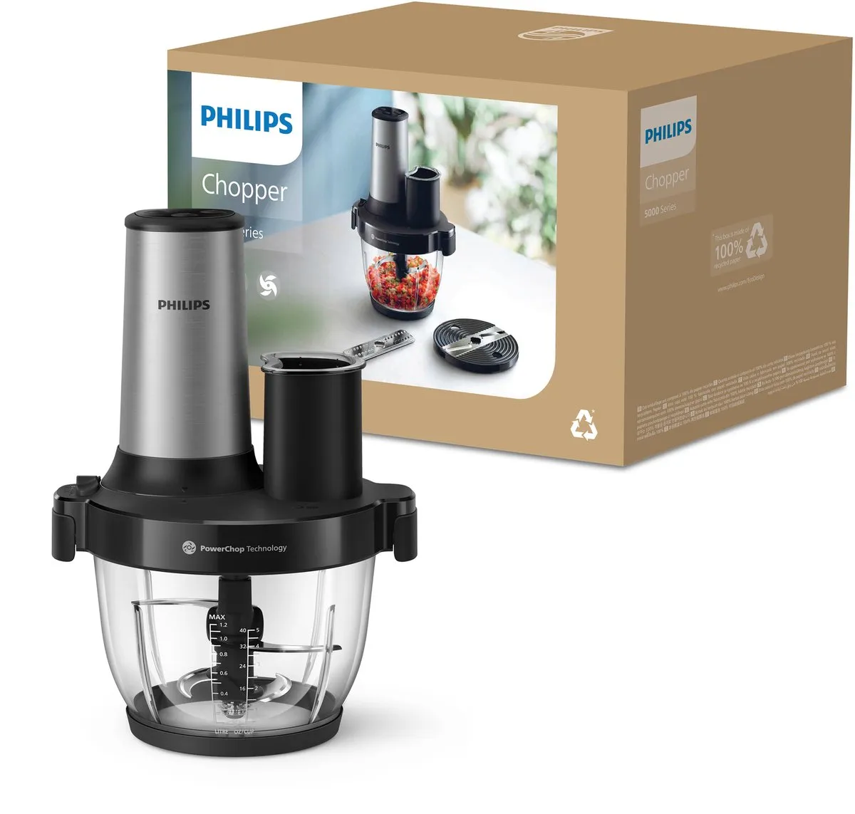 Philips 5000 Series HR1504/00 Elektrische Hakmolen - 1,2L
