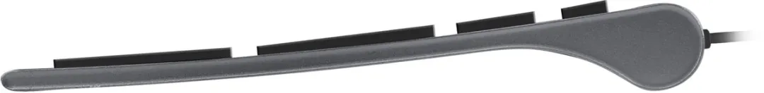 Macally ACEKEYSG Super dun bedraad USB-A toetsenbord voor Mac - Zwarte toetsen/Donker grijs - US English (QWERTY)