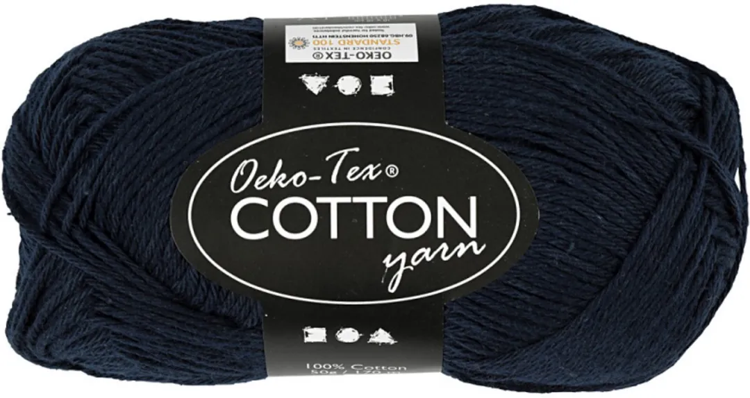 Creativ Company Katoengaren 8/4 50g Donkerblauw