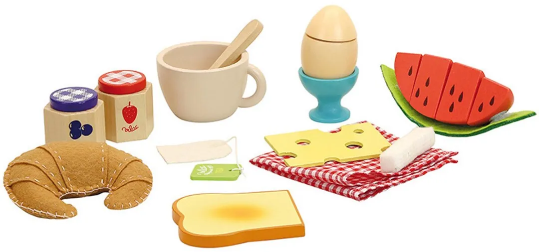 Vilac Houten Ontbijtset - Multi