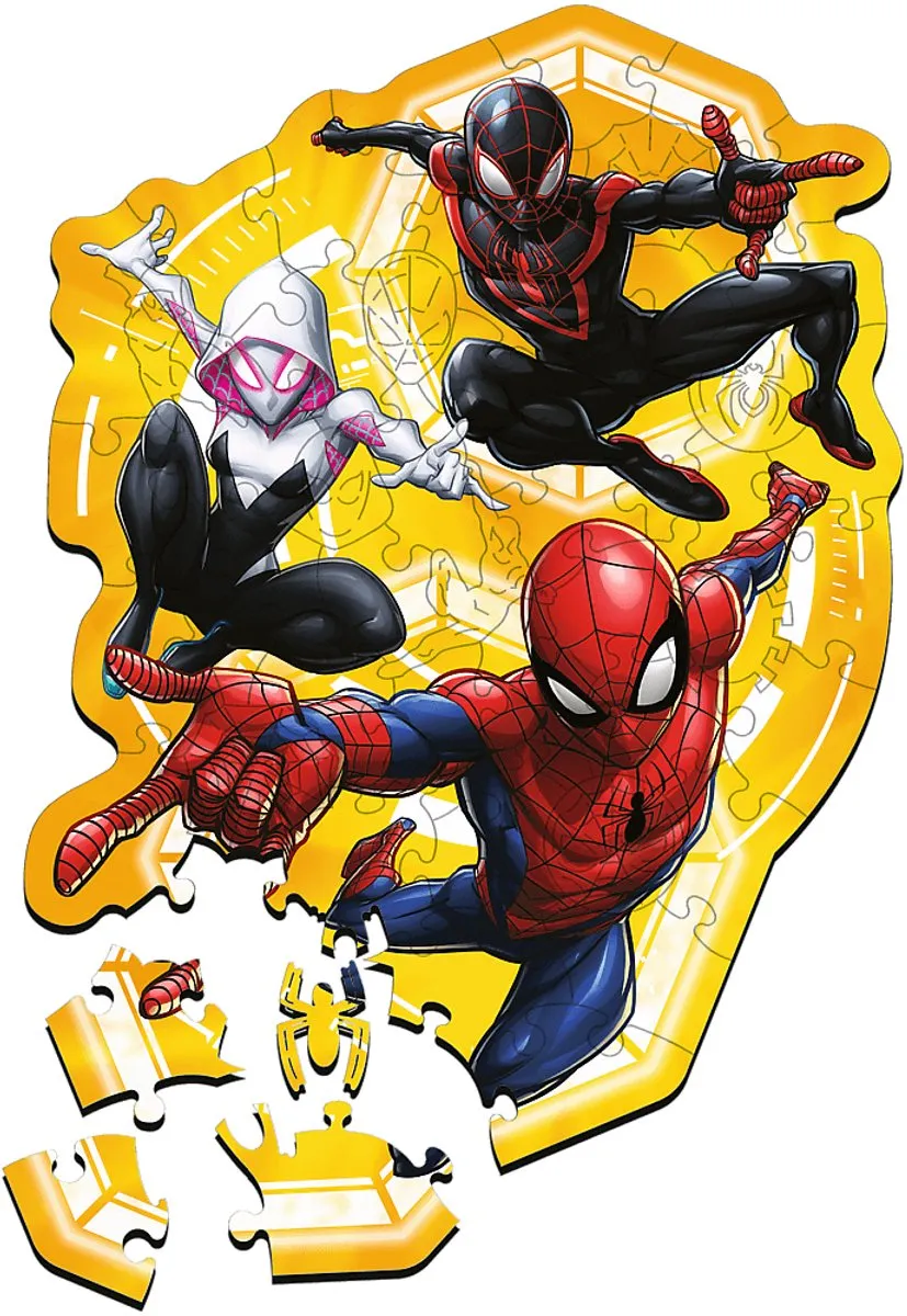 Trefl Spider-Man Houten Puzzel 1000 Stuks - Multicolor
