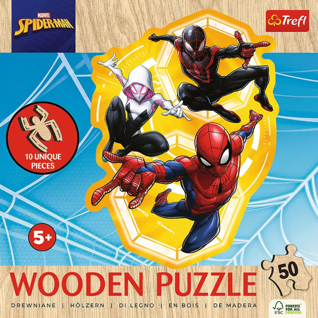 Trefl Spider-Man Houten Puzzel 1000 Stuks - Multicolor