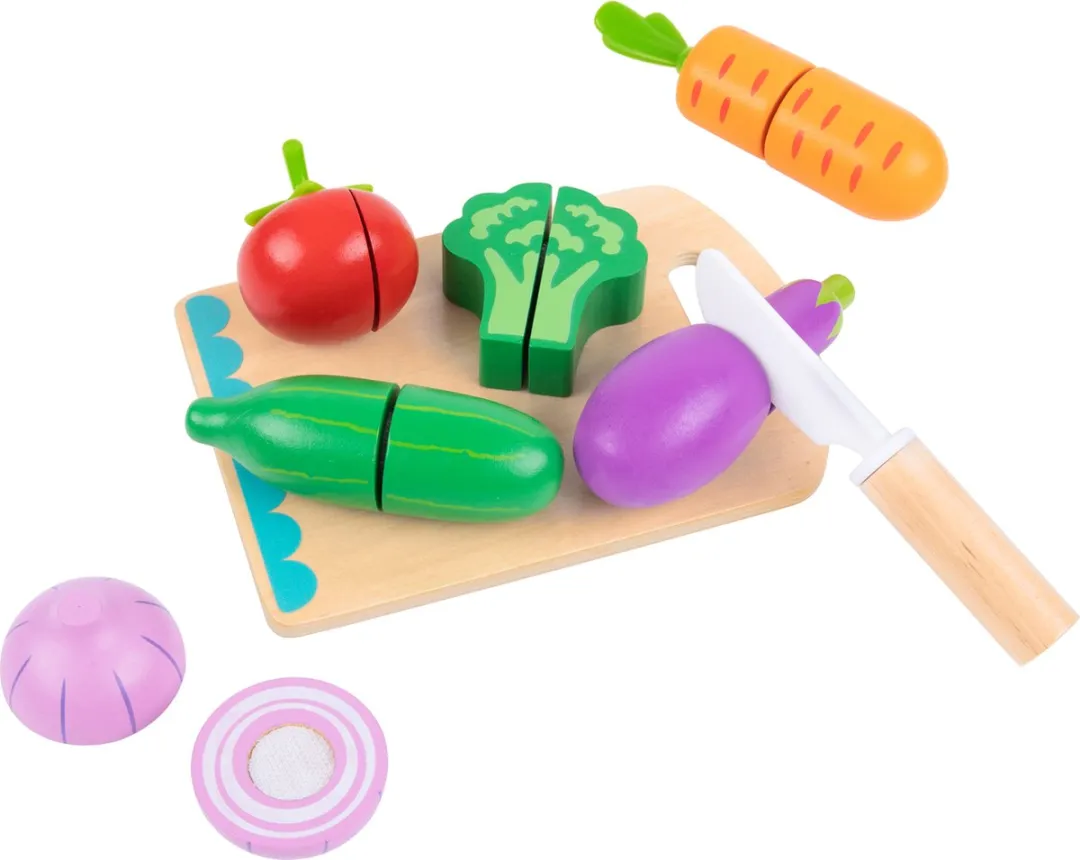 Tooky Toy Snijset Groente Hout - Multikleur