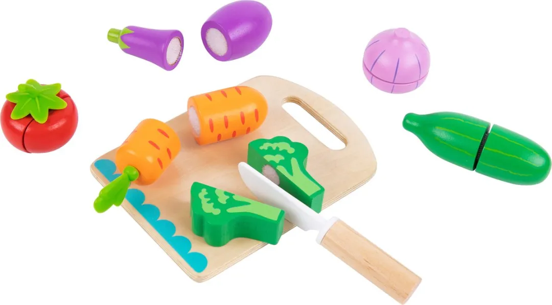 Tooky Toy Snijset Groente Hout - Multikleur