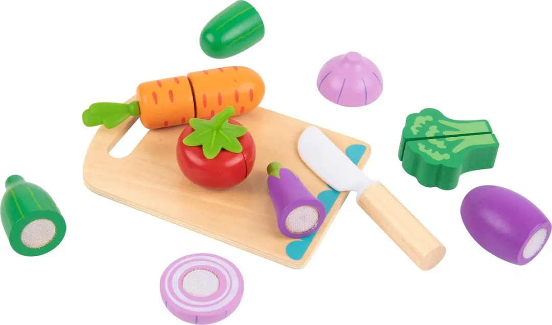 Tooky Toy Snijset Groente Hout - Multikleur