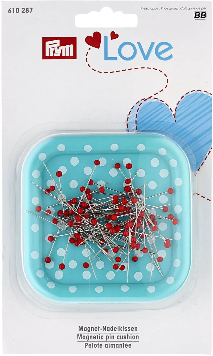 Prym Love Magnetisch speldenkussen - 9gr Glaskopspelden Mint