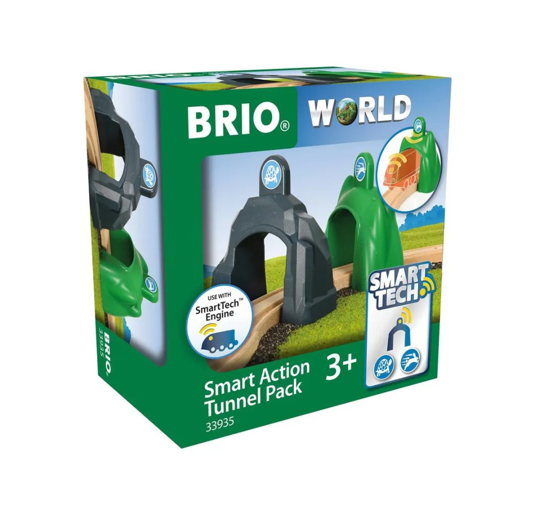 BRIO Smart Action Tunnel Set 33935 - 3-delig - Blauw/ Groen