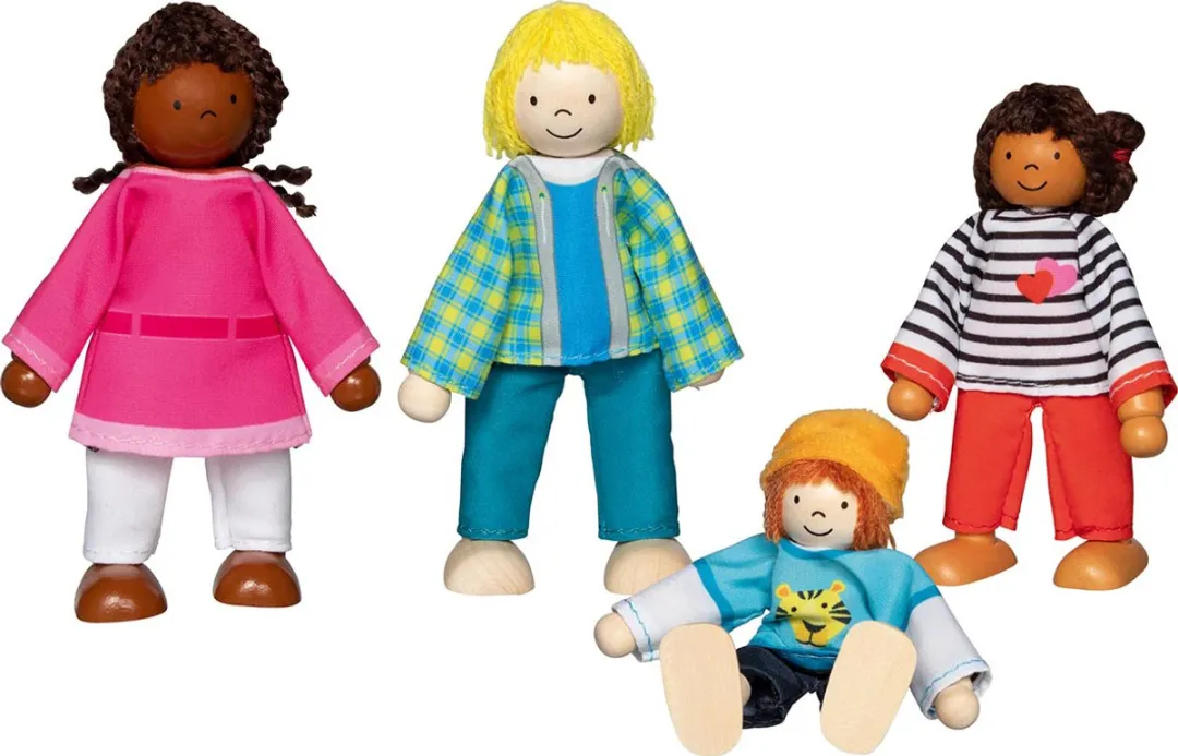Goki Flexible Puppets Intercultural Family 51463