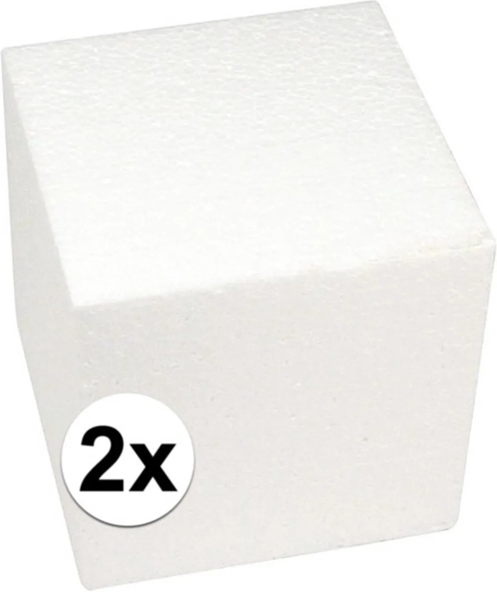 Rayher Piepschuim Kubus 15x15x15cm