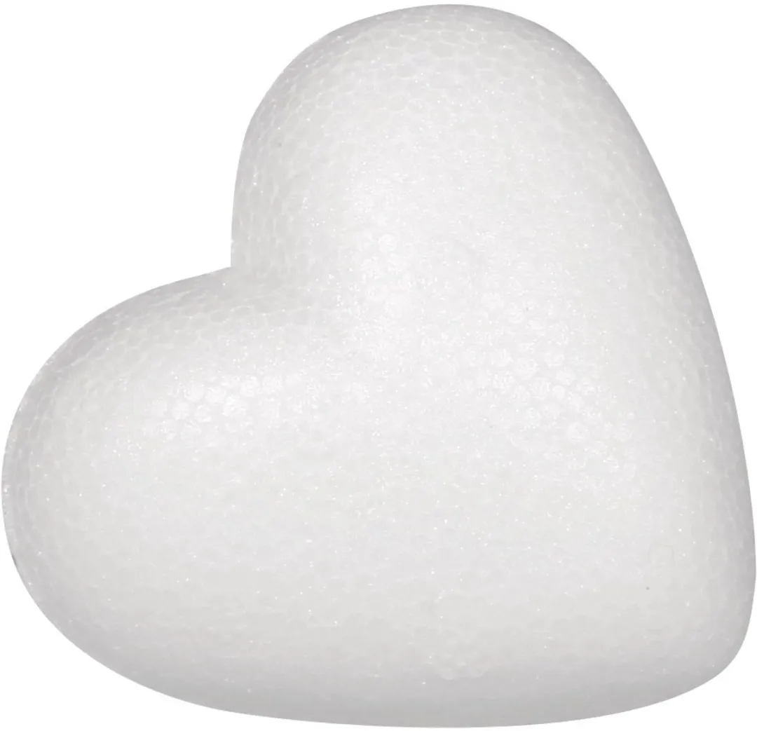 Rayher Piepschuim Hartje 5cm Wit