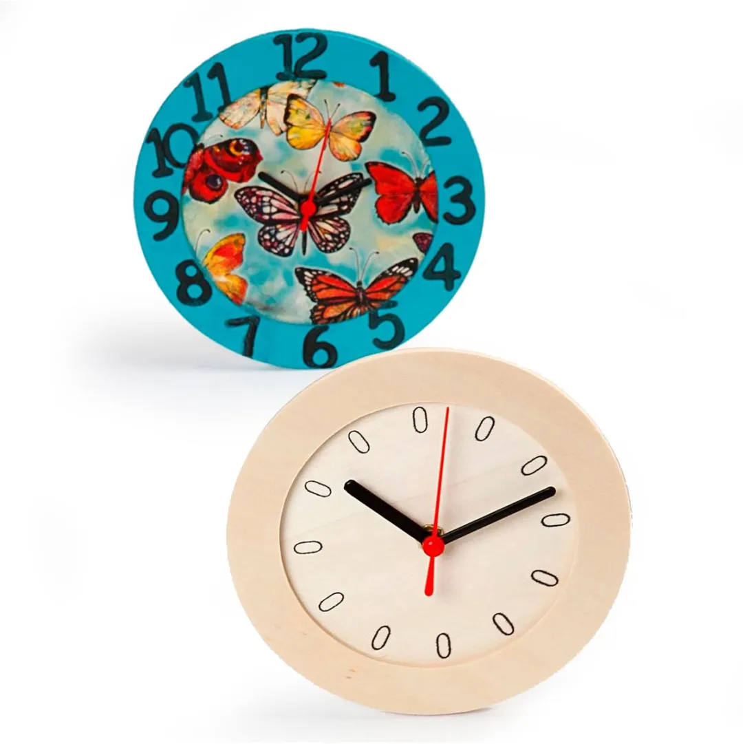 Creativ Company Houten Klok 15 cm - Blank