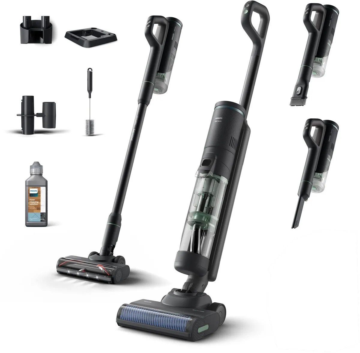 Philips 7000 Series AquaTrio XW7263/11 Stofzuiger/Dweil - Grijs