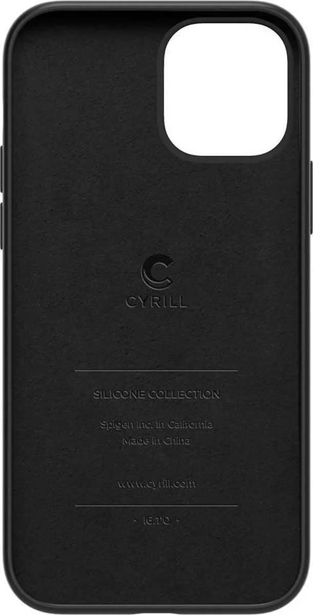 Spigen Ciel Silicone Hoesje ACS01652 - iPhone 12 Pro Max - Zwart