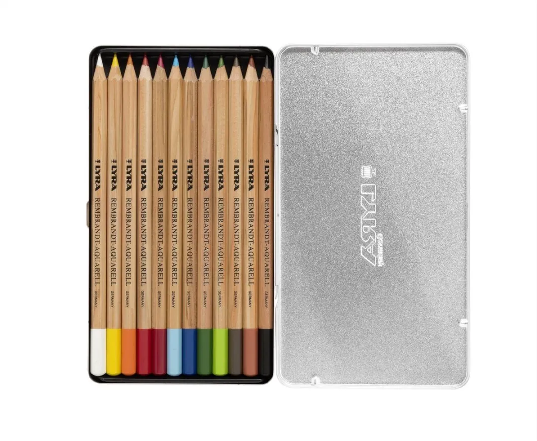 Creativ Company Lyra Metal Box Aquarelpotloden - 12 Stuks - Assorti