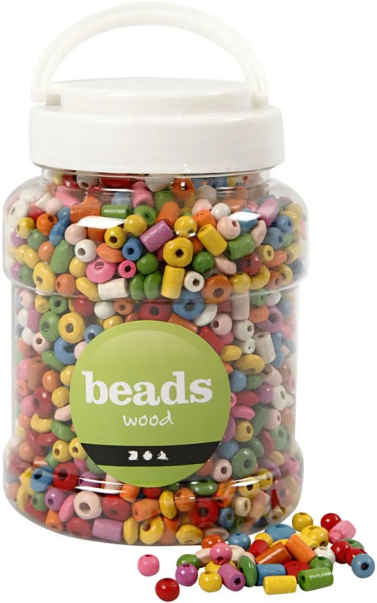 Creativ Company Houten Kralen 5-8mm Multimix