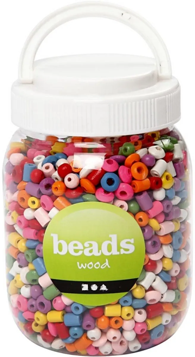 Creativ Company Houten Kralen 5-8mm Multimix - 2170 Stuks