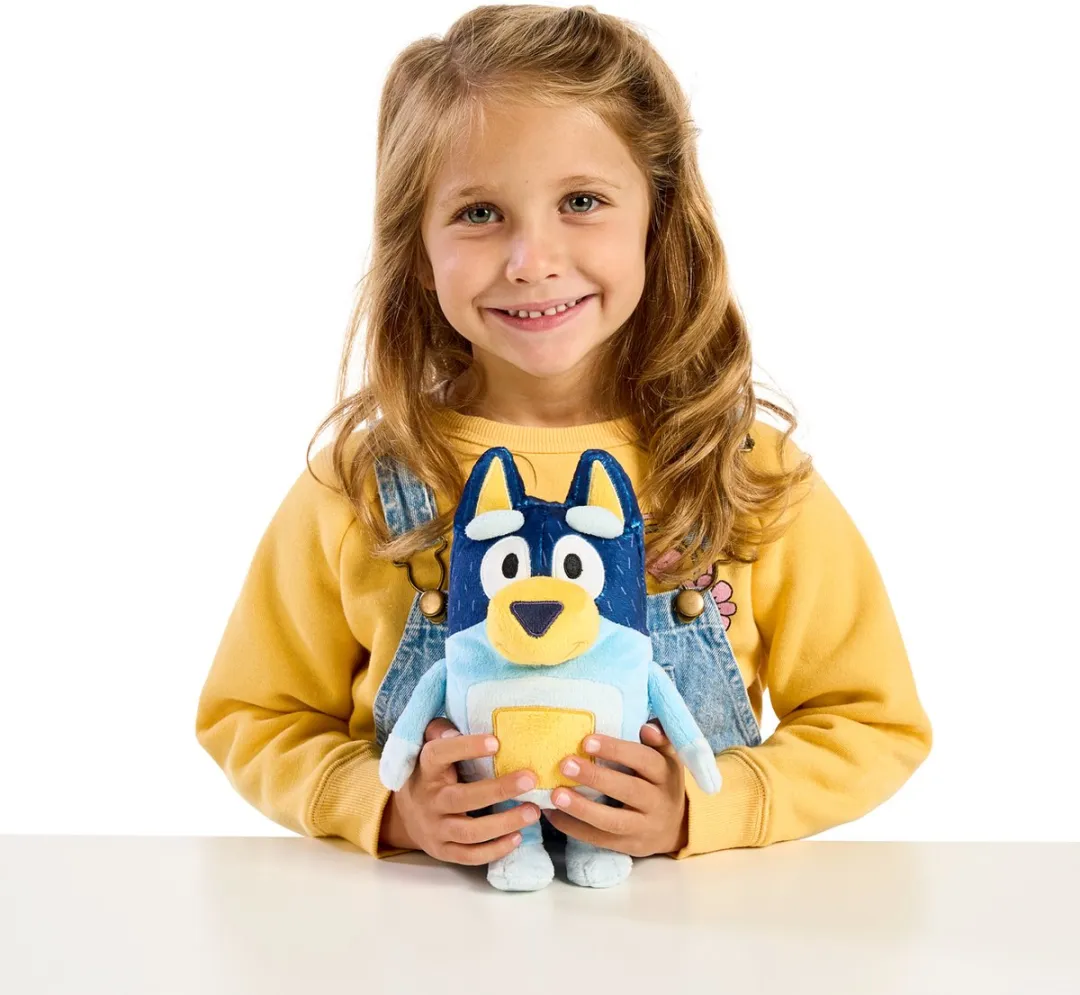 Moose Toys Bluey Knuffel - Blauw/wit
