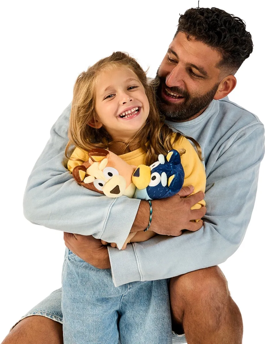 Moose Toys Bluey Knuffel - Blauw/wit