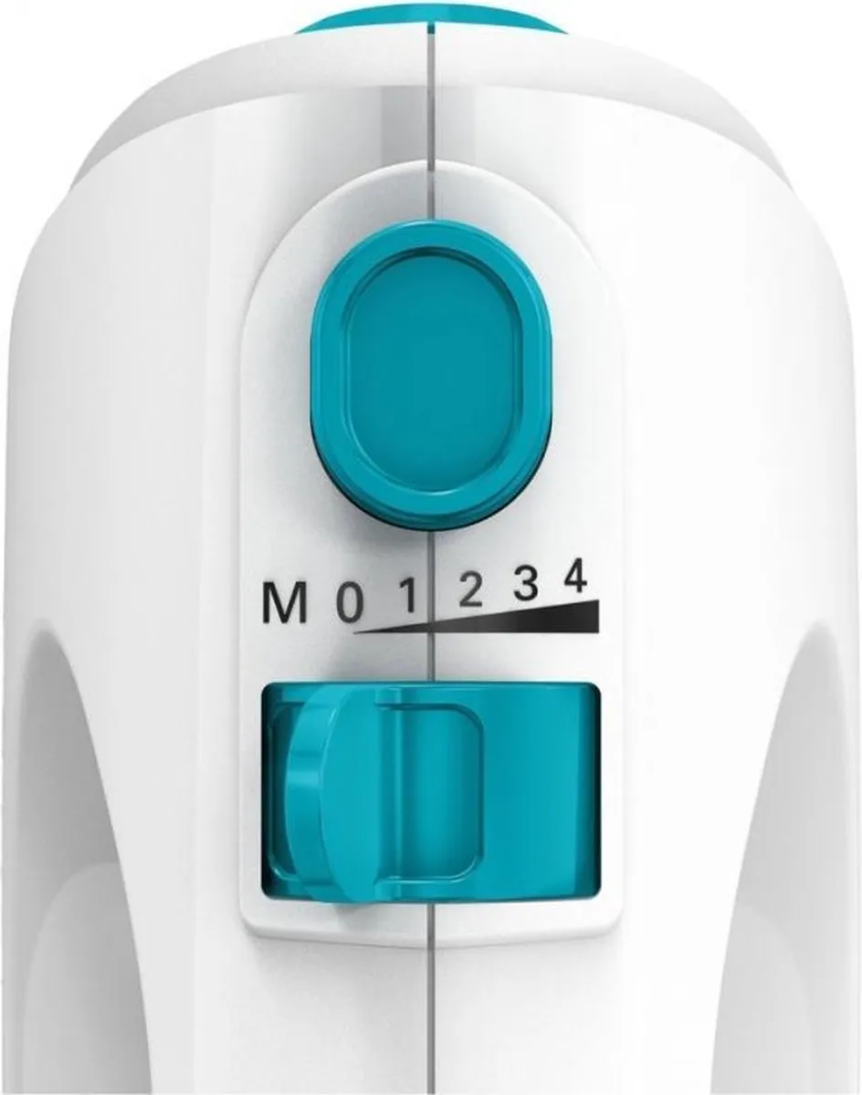 Bosch MFQ2210D Clevermixx Handmixer 400W - Wit/Blauw - afbeelding 6 van 6
