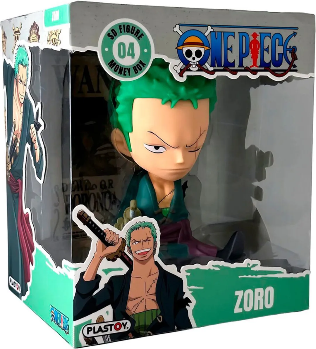 Plastoy One Piece Zoro Spaarpot - Veelkleurig